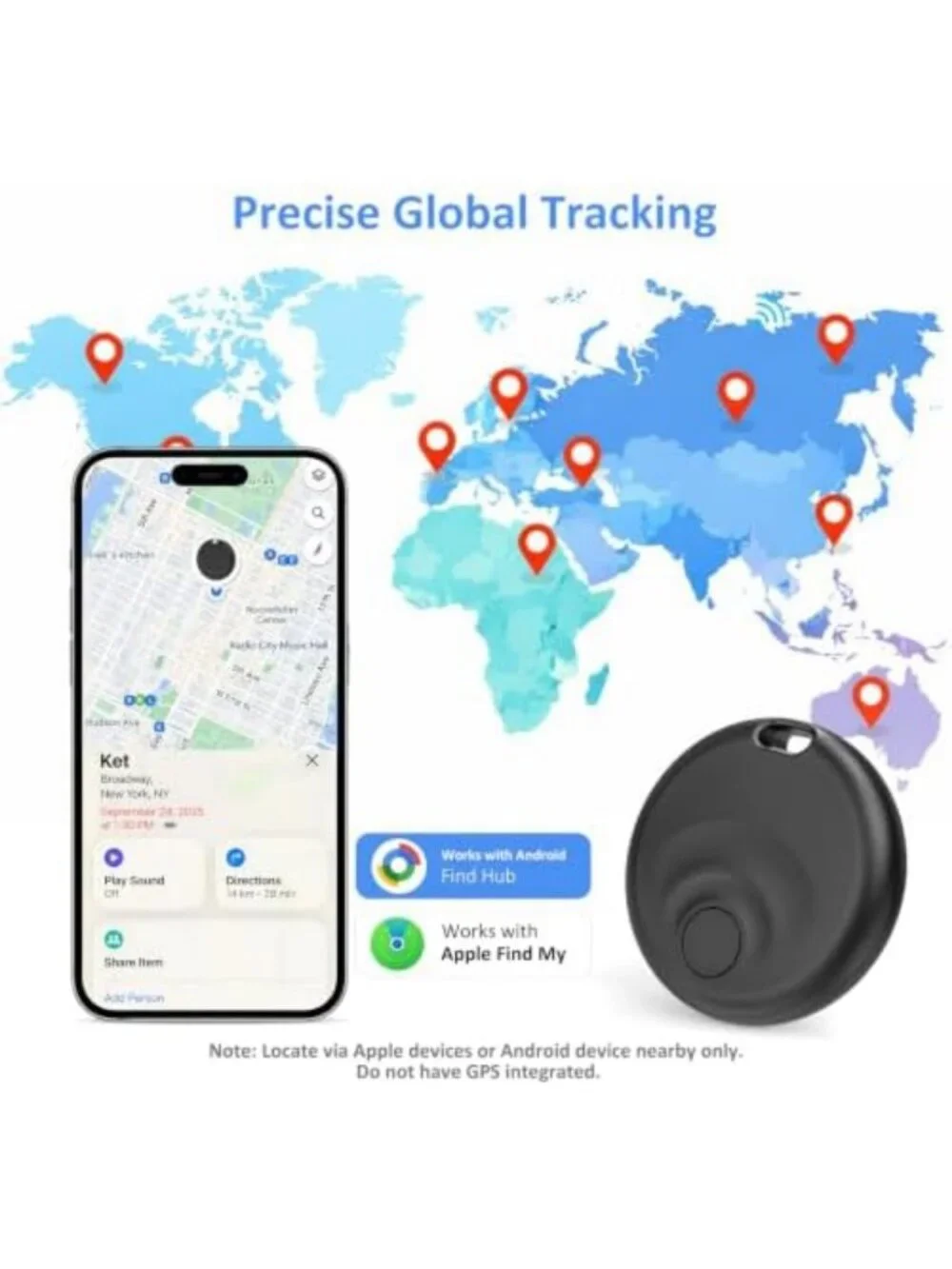 Smart Bluetooth Tracker Tags for iOS & Android - Find Lost Items Easily